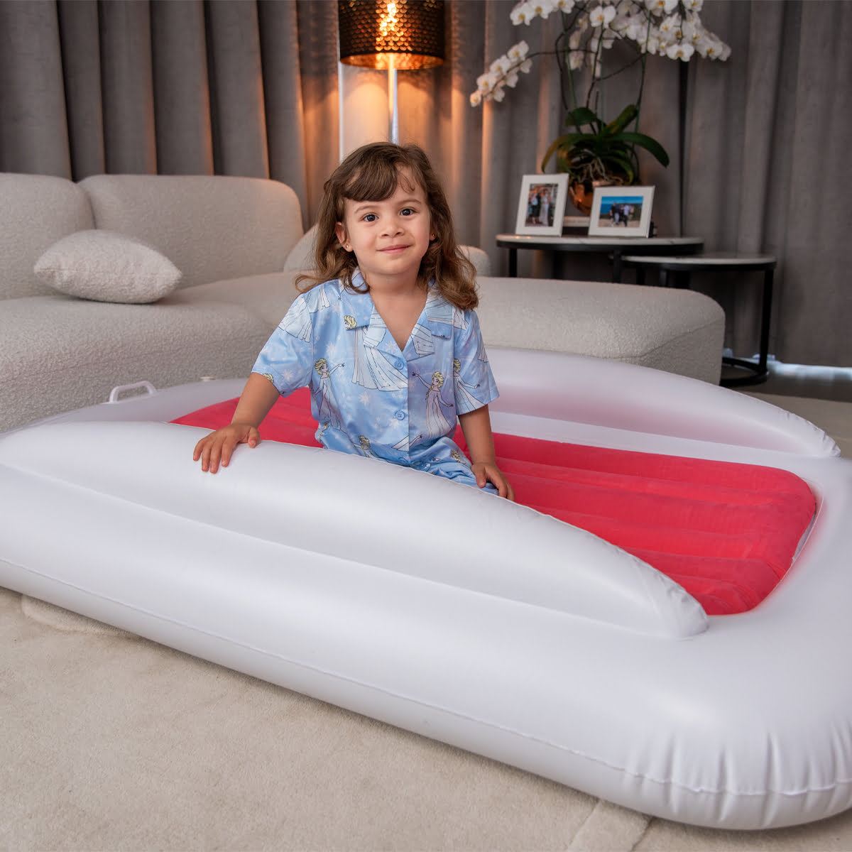 Inflatable Travel Bed Pink