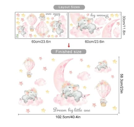Dream Baby Elephant Pink - Image 3