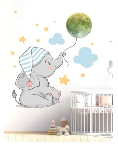 Baby Moon Elephant Blue - Image 2