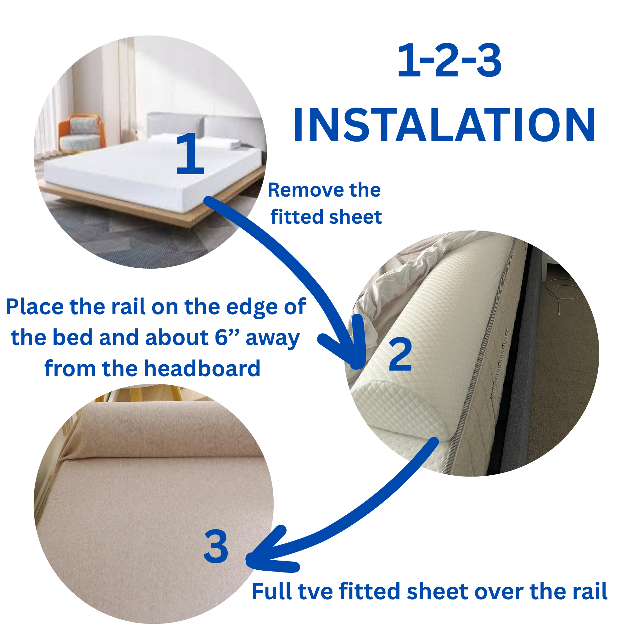 Extra Long Foam Bed Rail for Toddlers - Image 3
