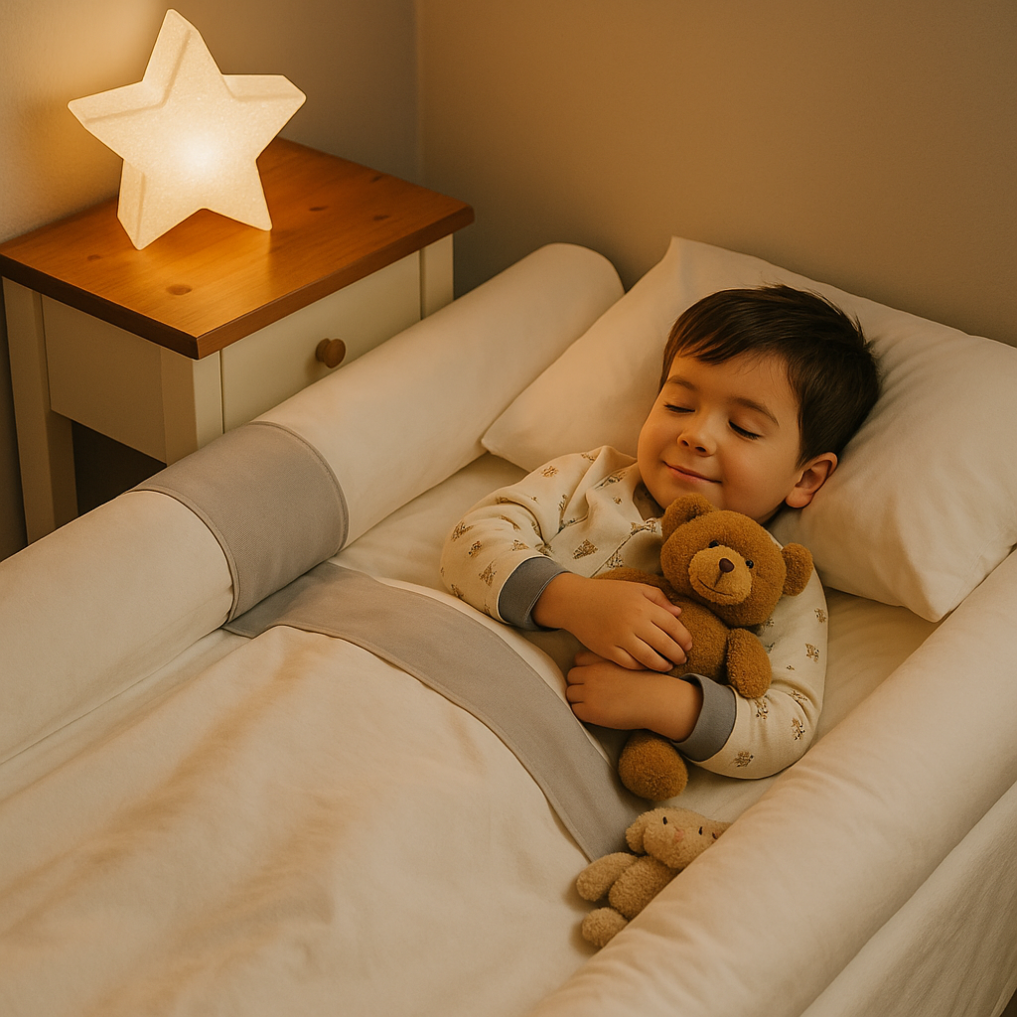 snoozy monkey foam bed rail for toddlers