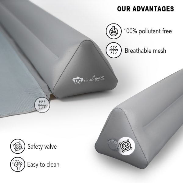 [2]SNOOZY MONKEY Inflatable Travel Bed Rail for Toddlers - Image 3